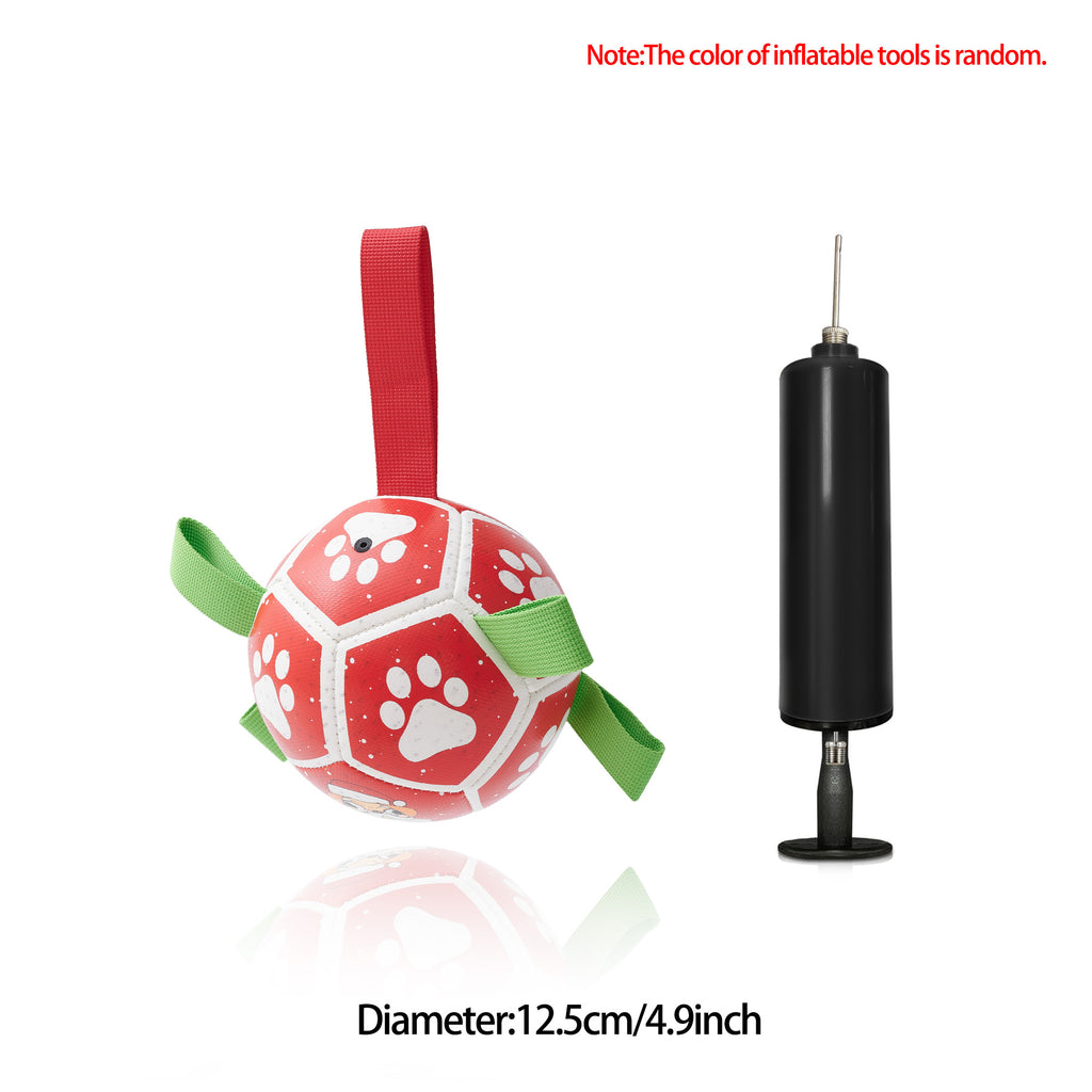Dog Football Training Ball – Inflated Soccer Fetch Toy