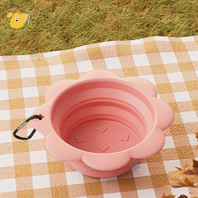 Collapsible Dog Bowl – Silicone Travel Bowl, Carabiner