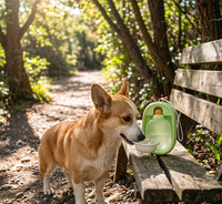 Antler-Shaped Dog Water Bottle – Portable, Leak-Proof