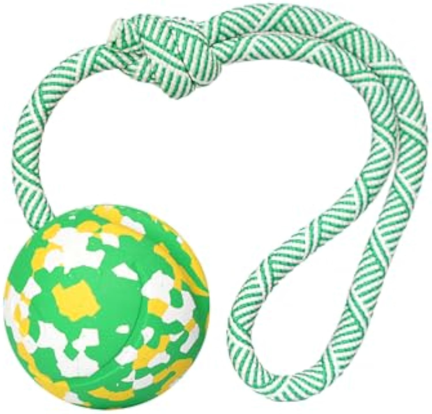 Ball-on-Rope Dog Tug Toy – Durable Chew & Fetch Combo