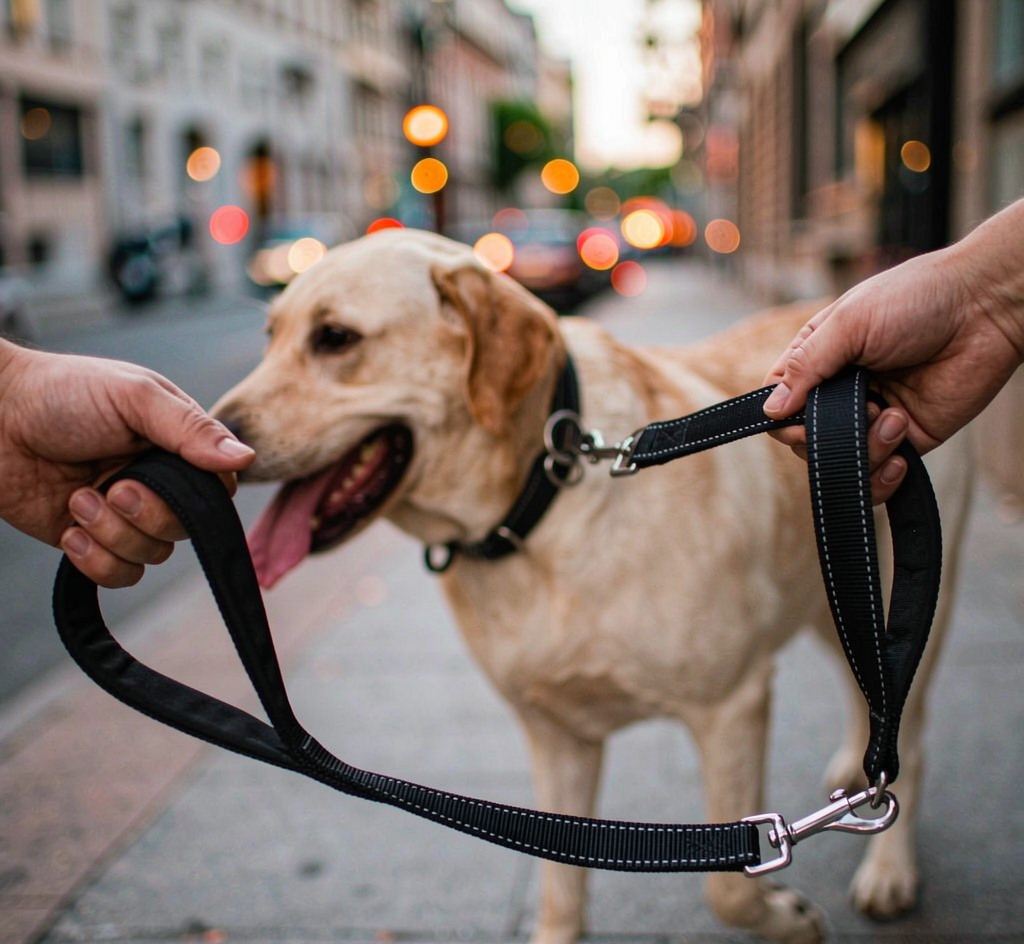 Dual-Handle Reflective Dog Leash - 6ft
