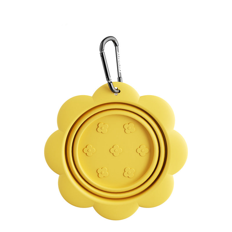 Collapsible Dog Bowl – Silicone Travel Bowl, Carabiner
