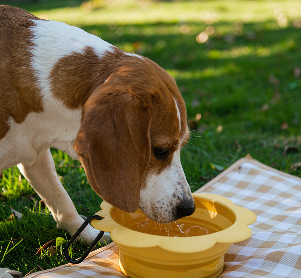 Collapsible Dog Bowl - Silicone Travel Bowl with Carabiner