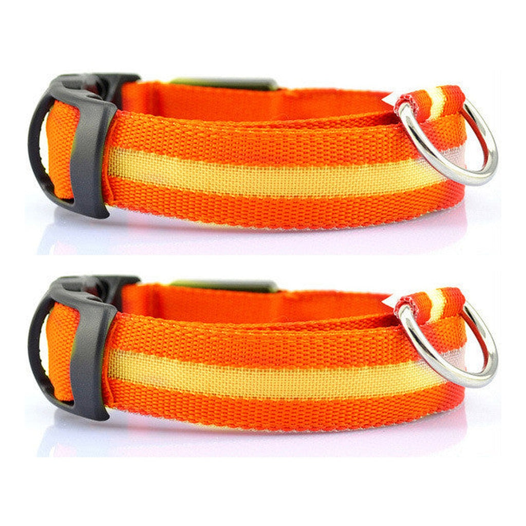 Duo Pack: 2x LED light up dog collars