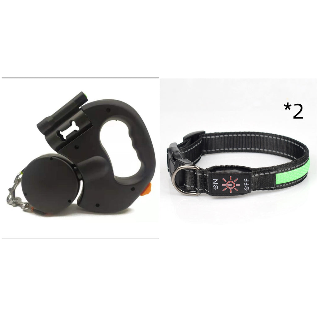 LED Light Up Dog Collar – USB Rechargeable Glow Collar for Night Safety