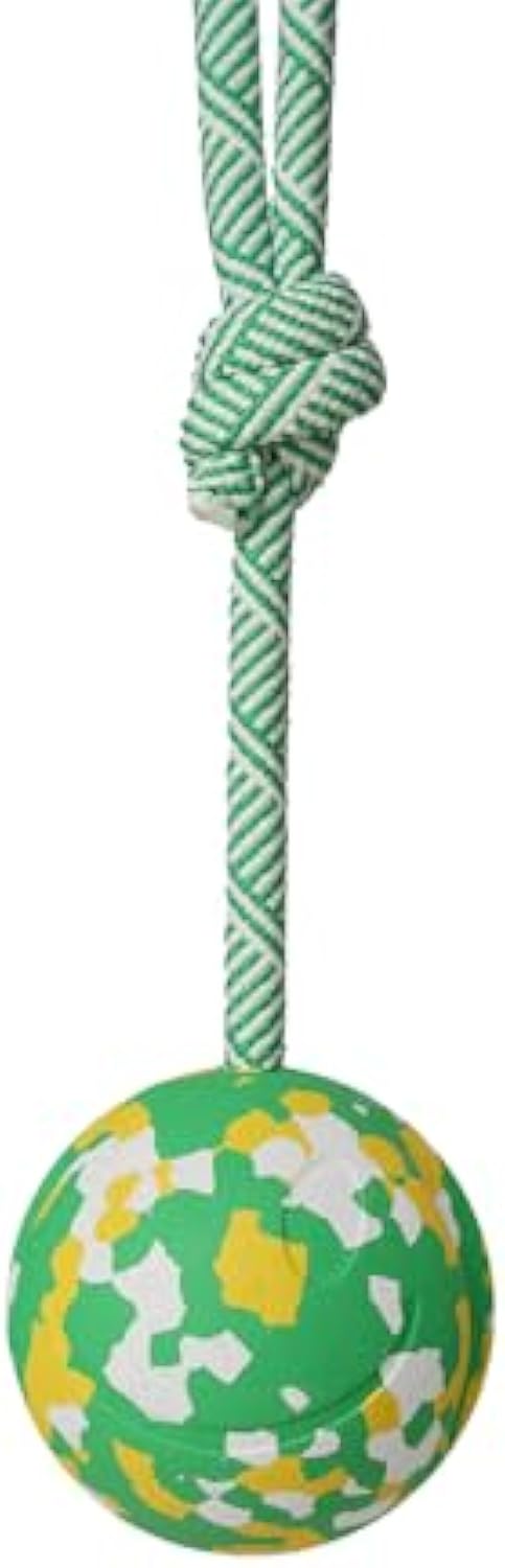 Ball-on-Rope Dog Tug Toy – Durable Chew & Fetch Combo