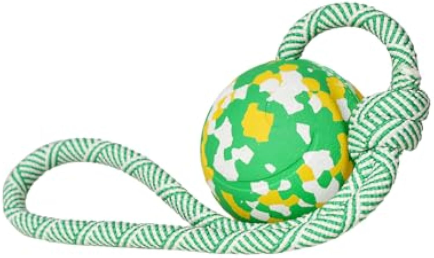 Ball-on-Rope Dog Tug Toy – Durable Chew & Fetch Combo