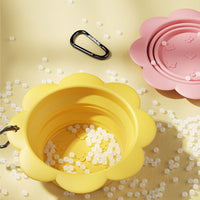 Collapsible Dog Bowl – Silicone Travel Bowl, Carabiner