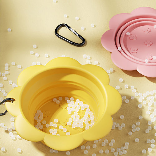 Collapsible Dog Bowl – Silicone Travel Bowl, Carabiner
