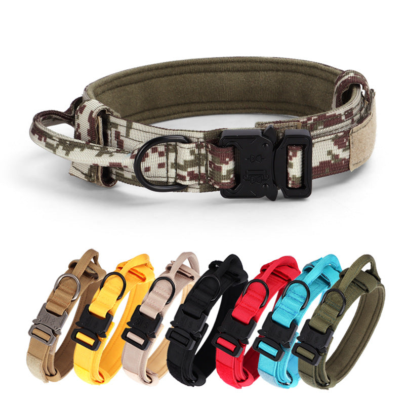 Tactical Dog Collar & Rope Set – Adjustable, Medium-Large