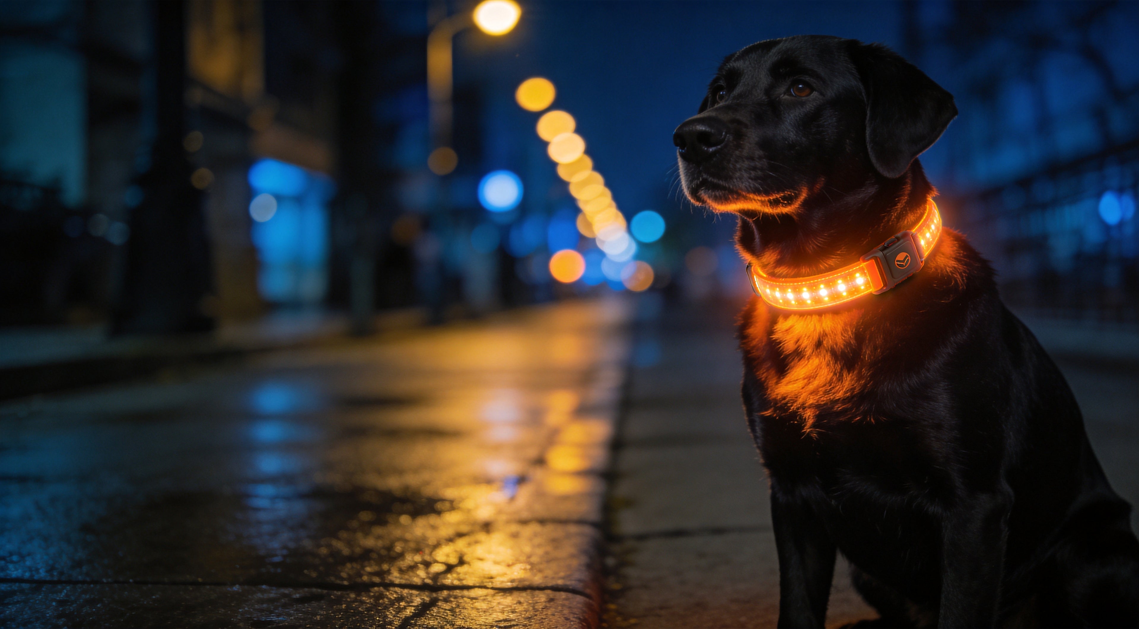 LED Light Up Dog Collar – Rechargeable Glow Collar for Night Safety